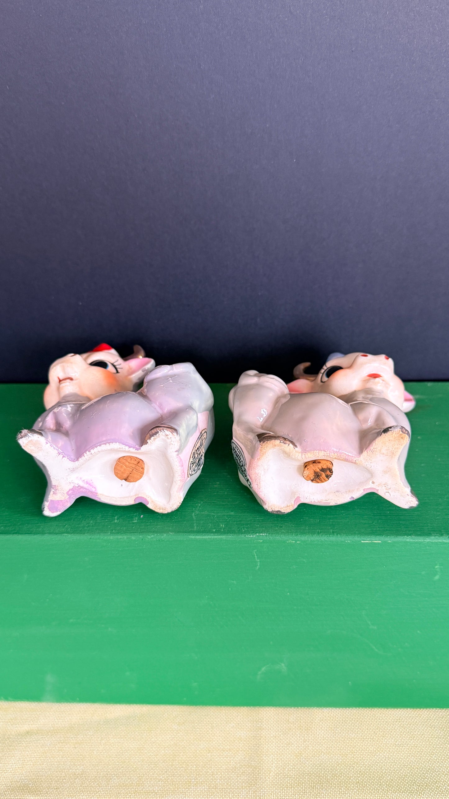World Creations Anthropomorphic Cows Salt & Pepper Shakers