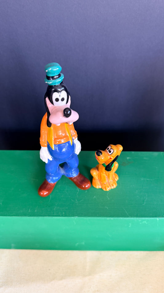 Disney Goofy & Pluto Figurines