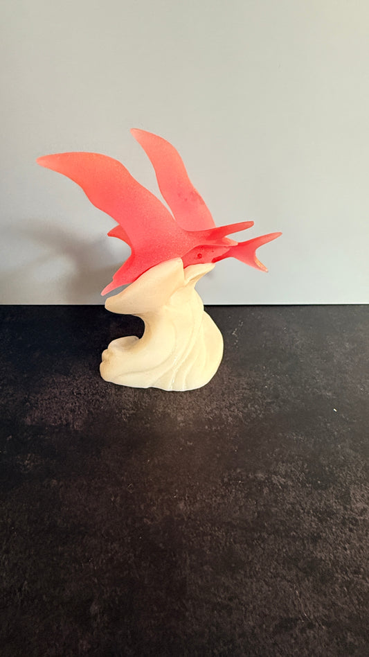 Double Seagulls on Waves Figurine