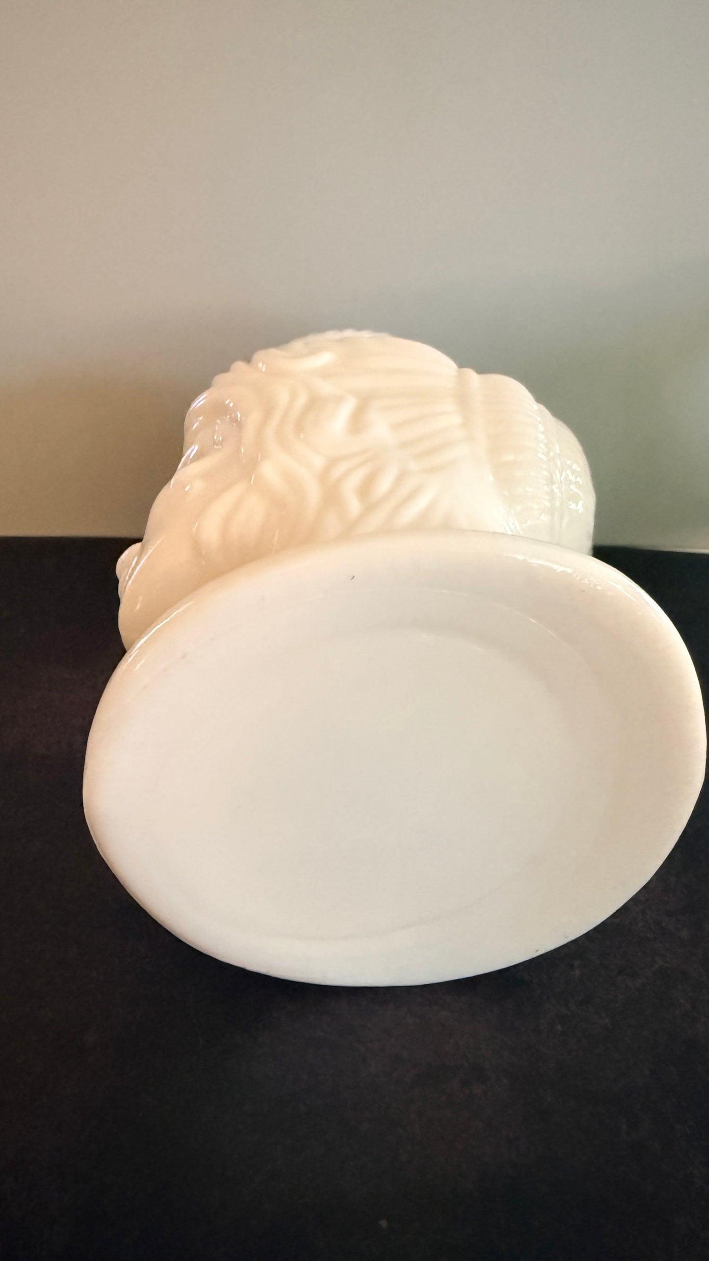 Milk Glass Lady Head Vase