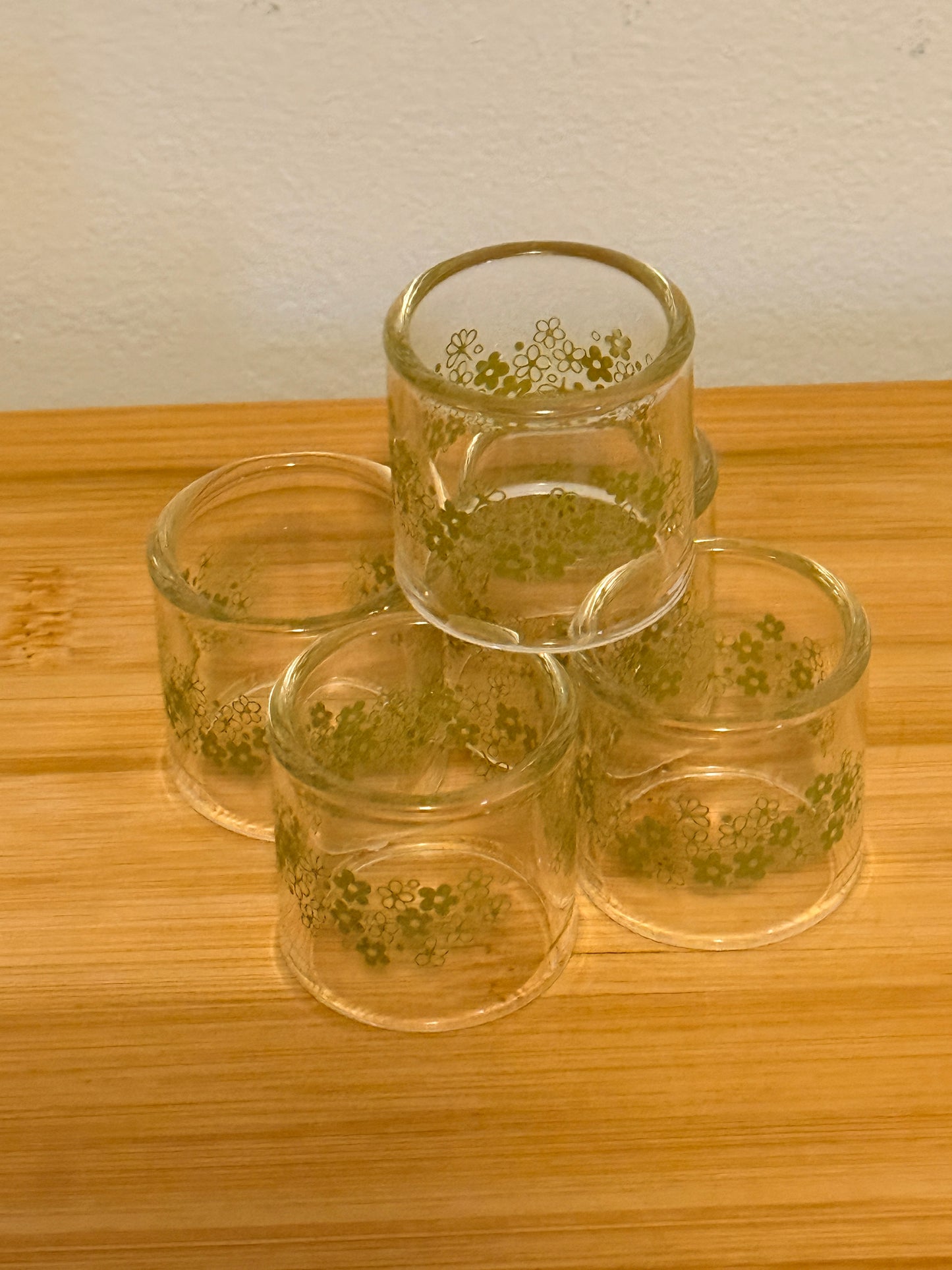 Pyrex Spring Blosson Glass Napking Holders
