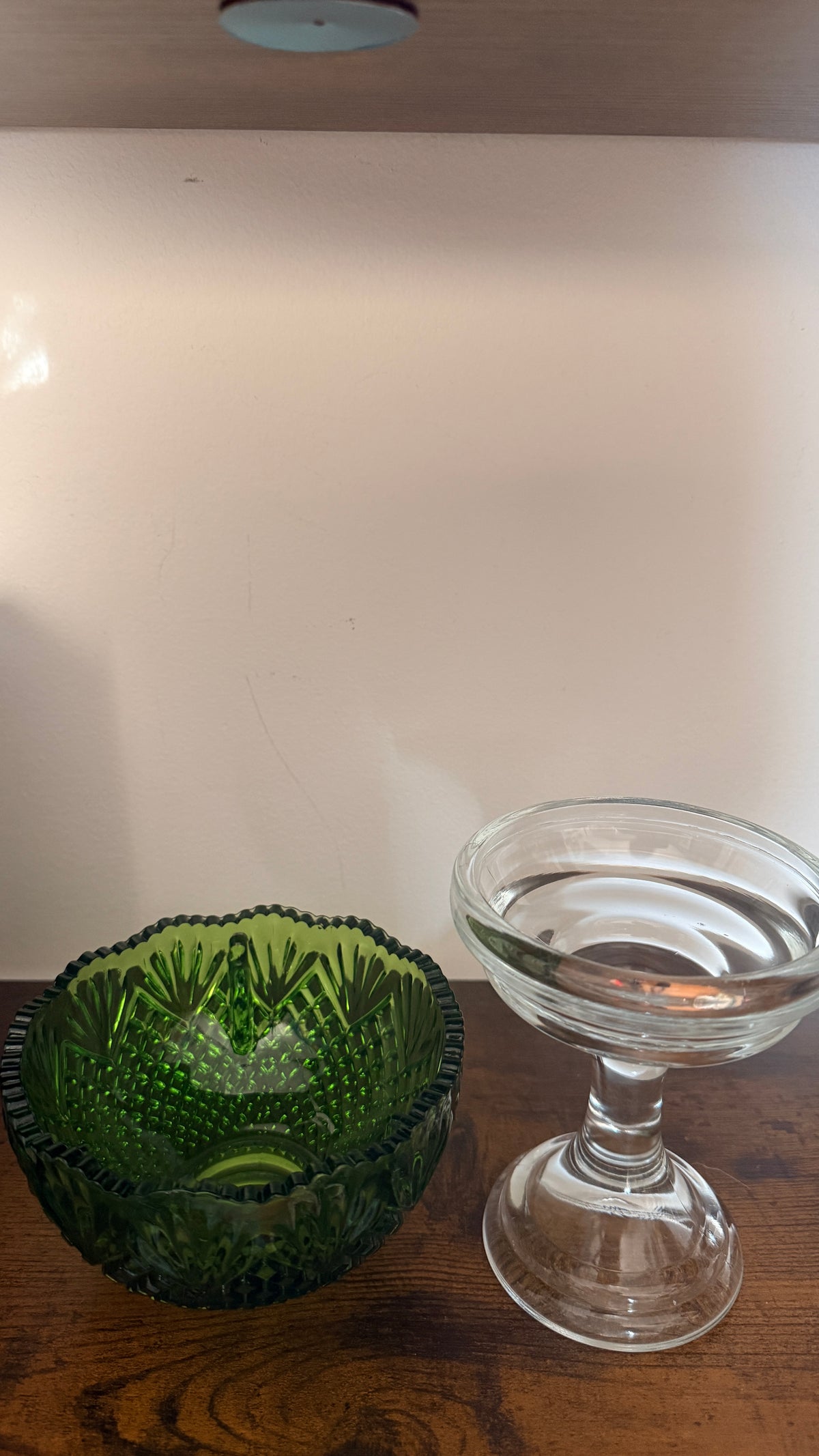 LE Smith Green Diamond Point Fairy Lamp