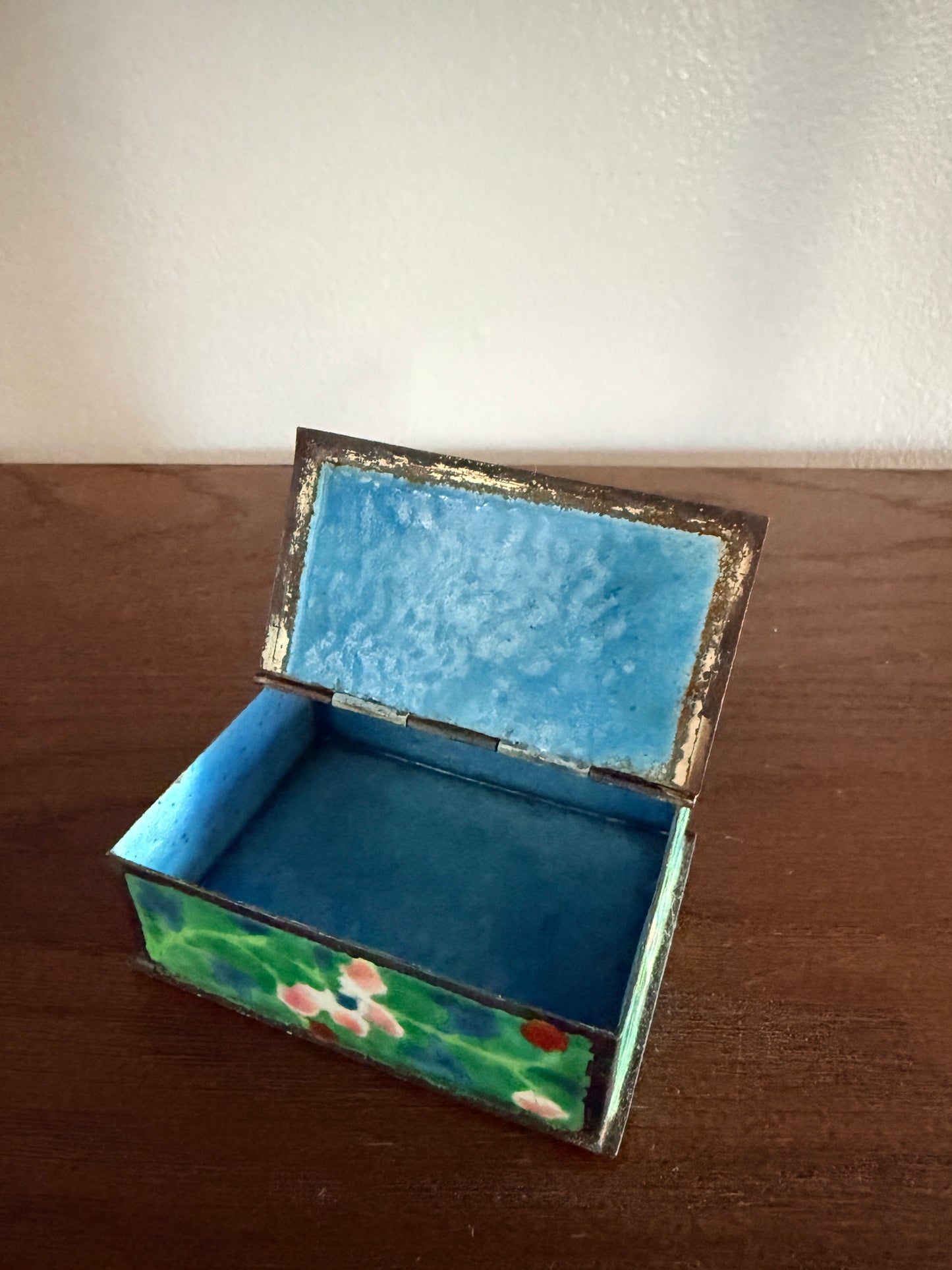 Antique porcelain Metal butlers table pan