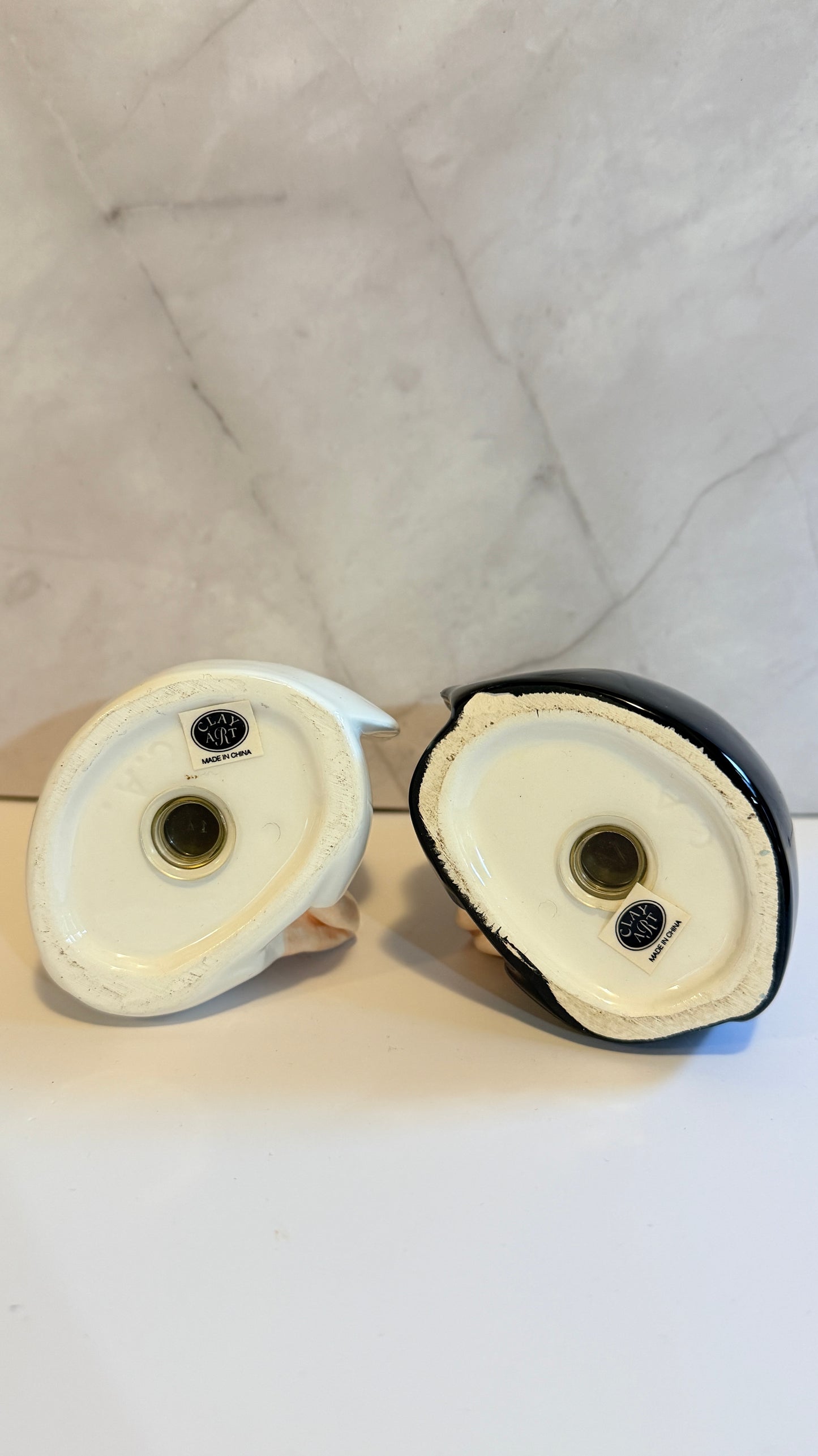 Clay Art Praying Nuns Salt and Pepper Shakers