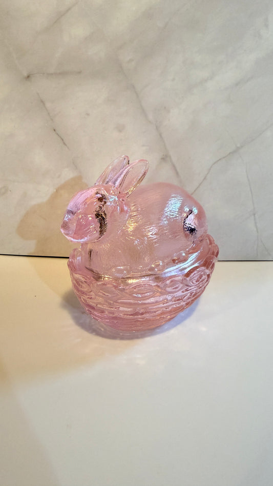 Mosser Pink Bunny in Basket