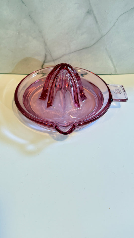 Edna Barnes Pink Glass Reamer