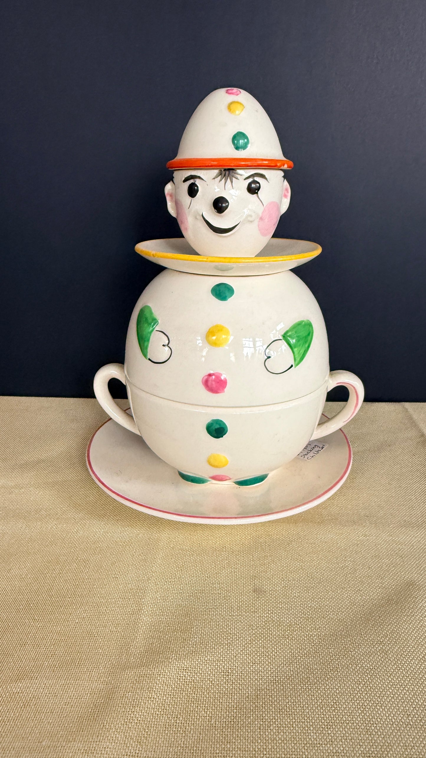 Childs Clown Plate Set