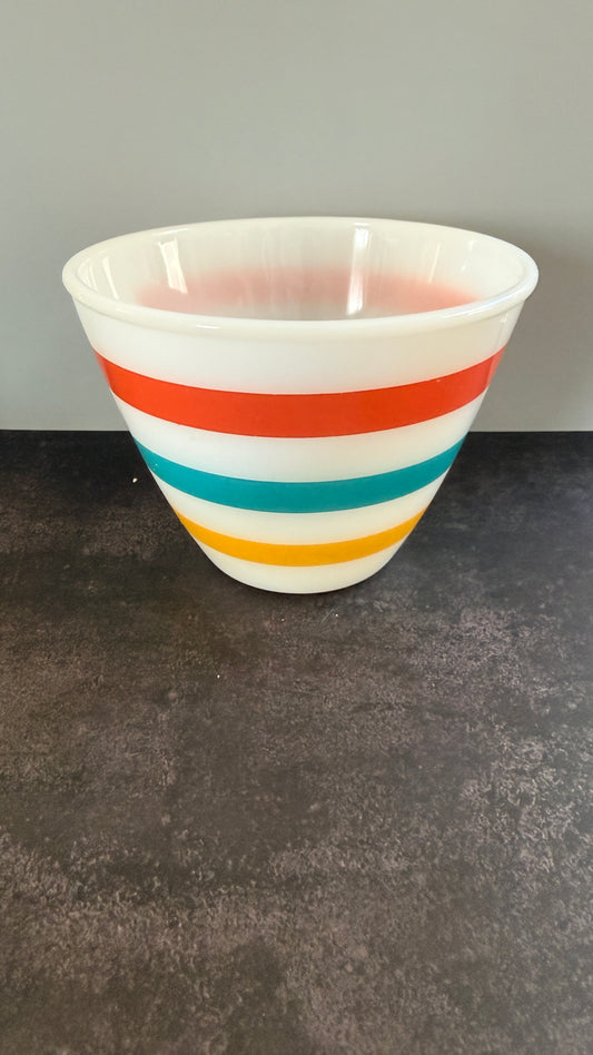 Fire King Colonial Band Grease Jar
