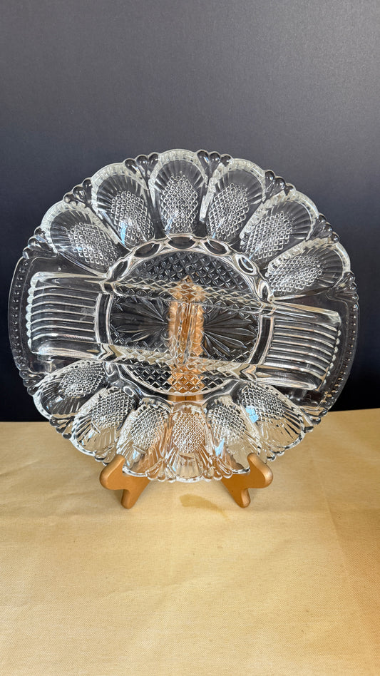 L.E. Smith Heritage Relish Deviled Egg Platter