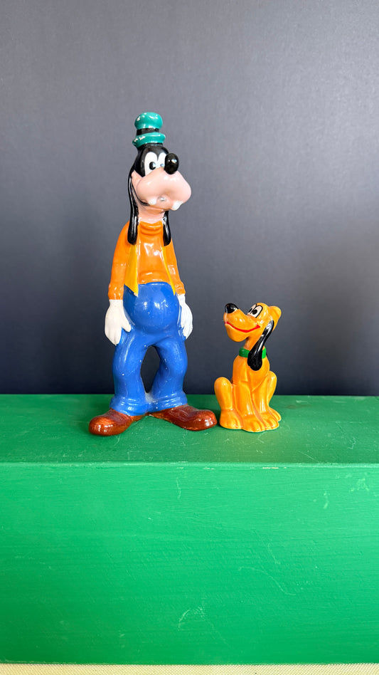 Disney Goofy & Pluto Figurines