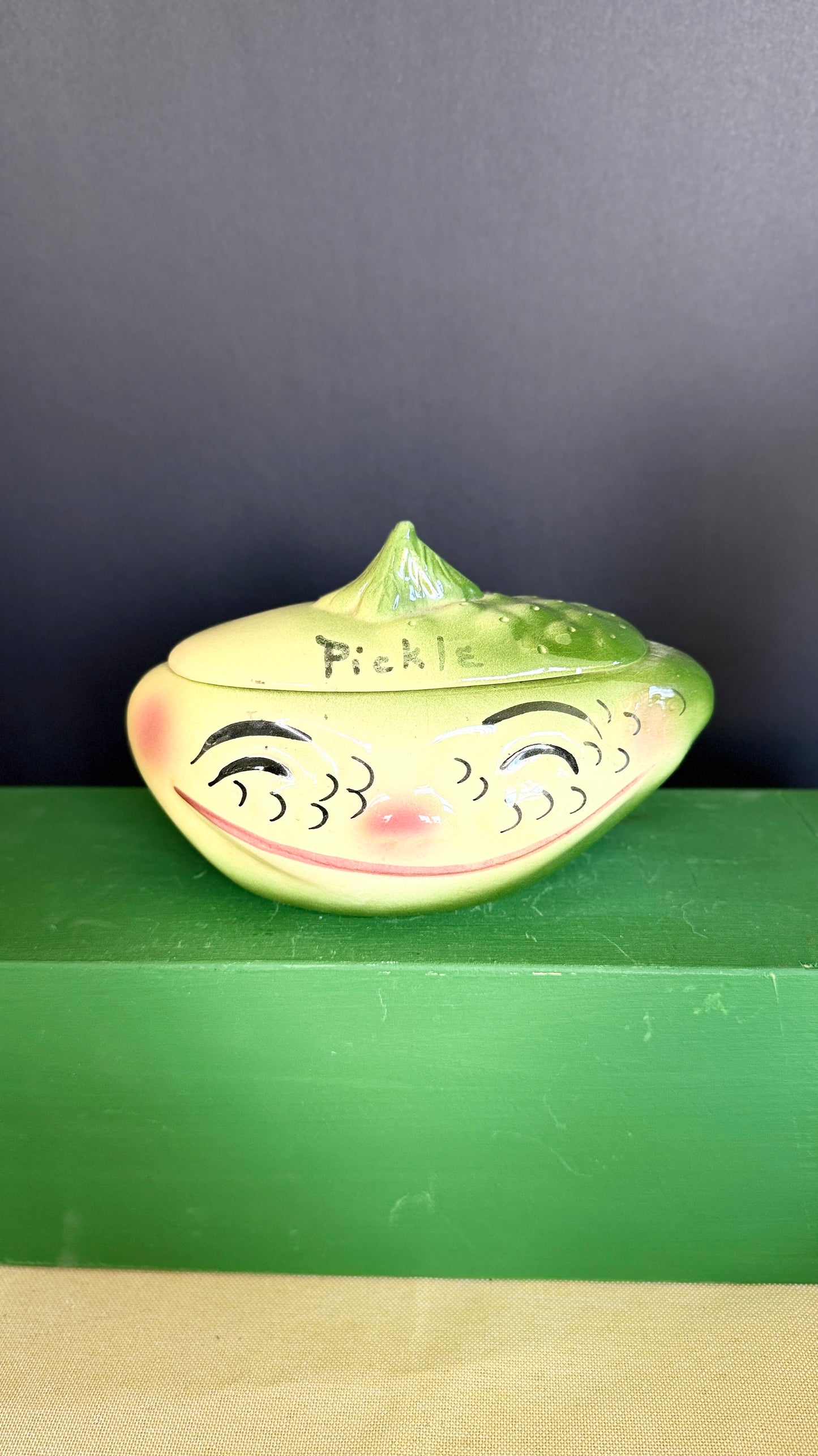 DeForest Pickle Anthropomorphic Jar