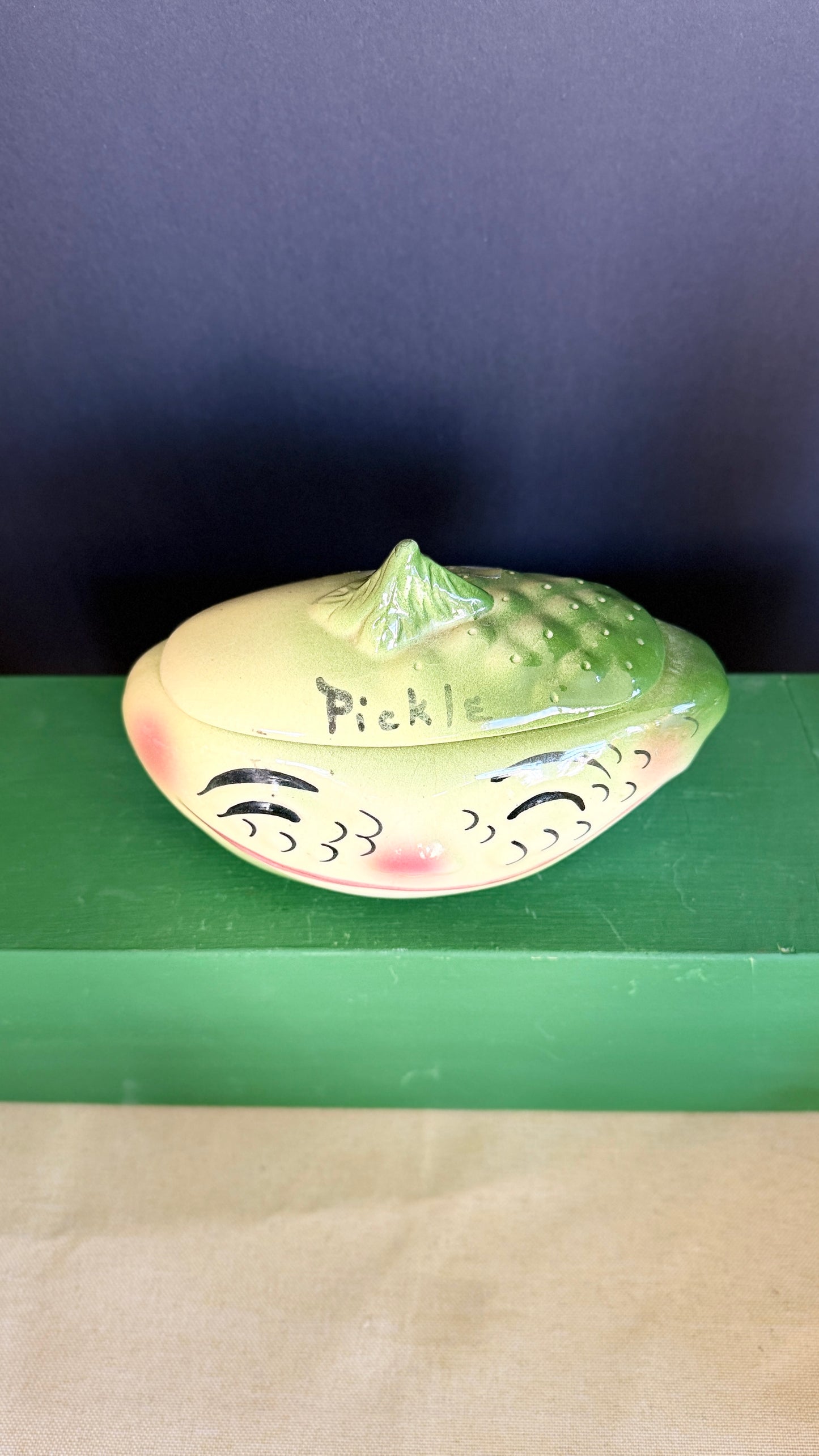 DeForest Pickle Anthropomorphic Jar