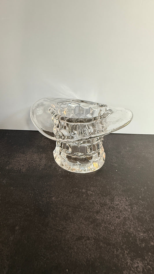 Fostoria Clear Glass Top Hat