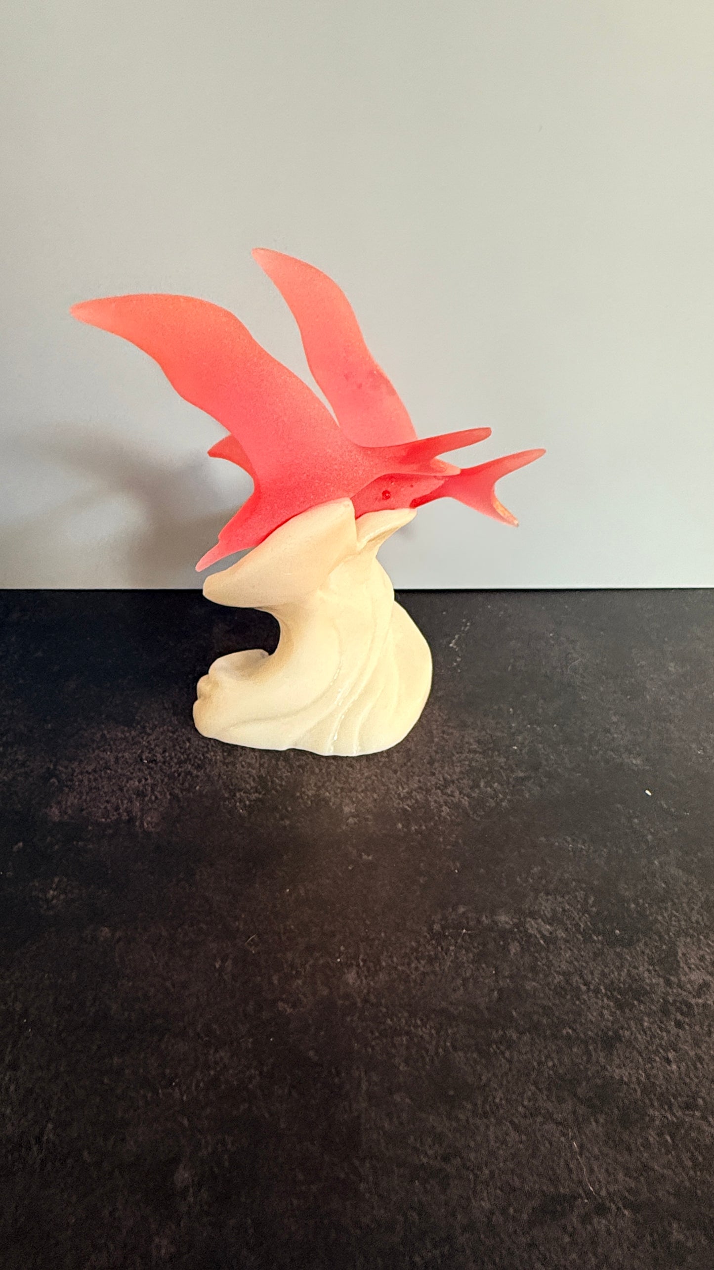 Double Seagulls on Waves Figurine