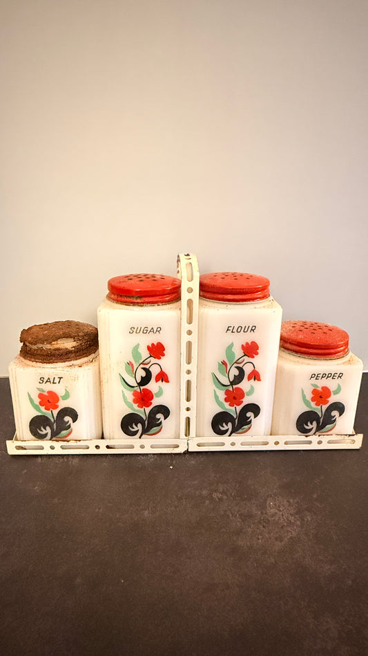 McKee Tipp City Spice Bottles & Rack
