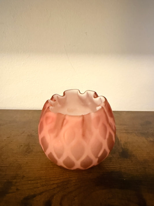 Victorian Pink encased vase