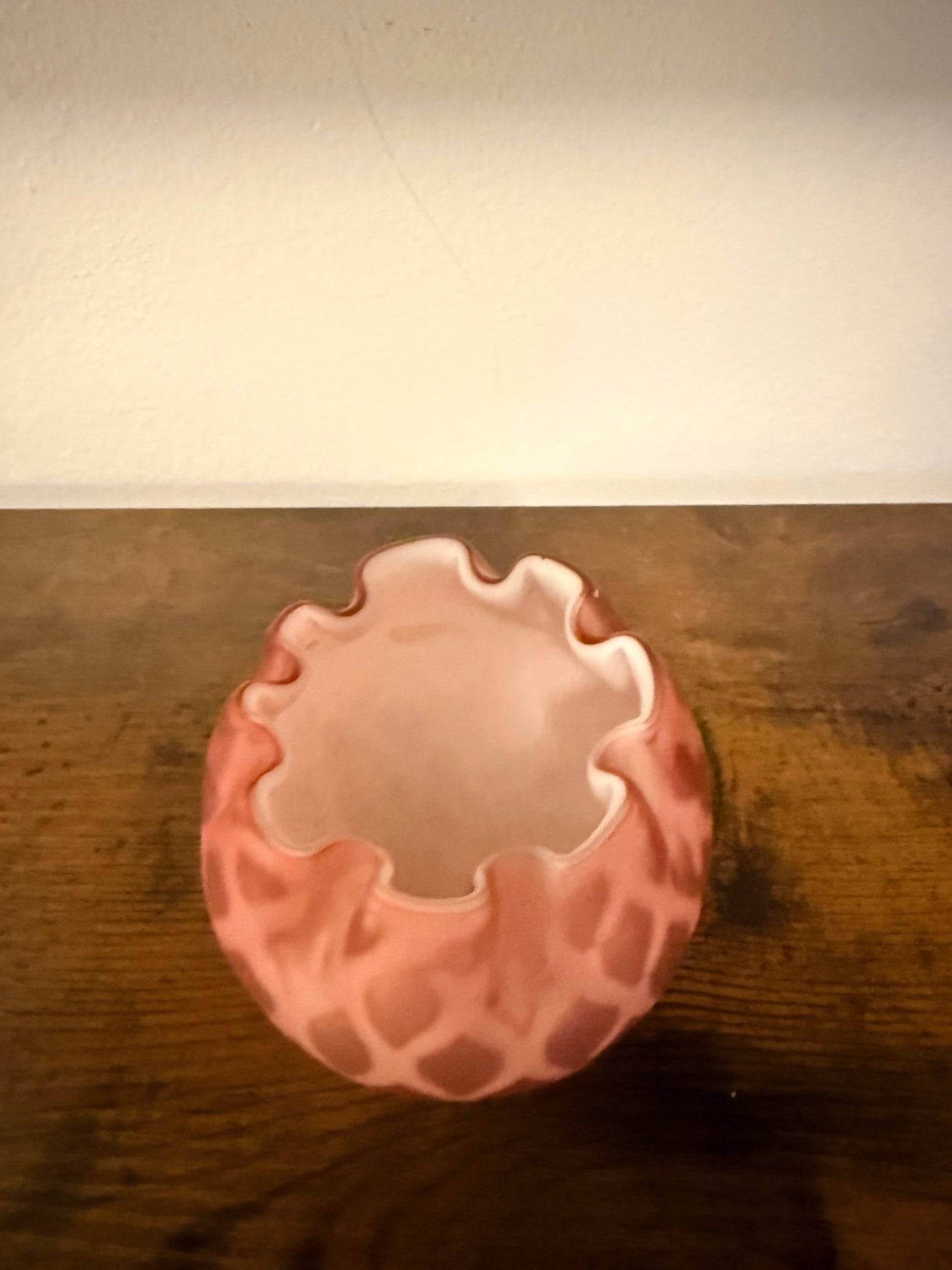 Victorian Pink encased vase
