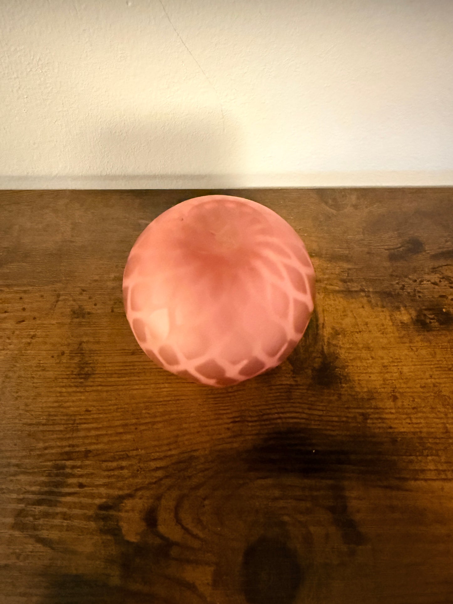 Victorian Pink encased vase