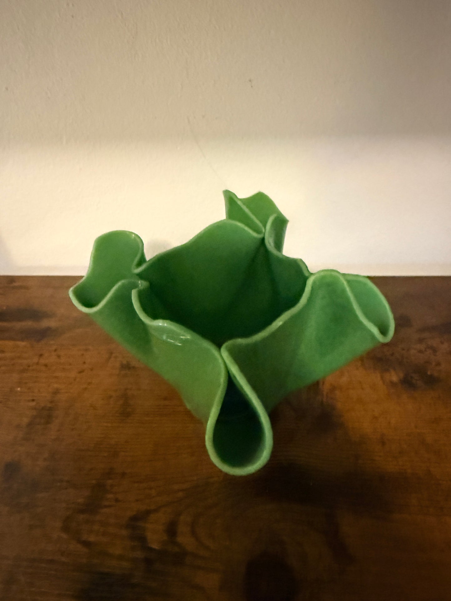 Hankierchief Green Vintage Vase