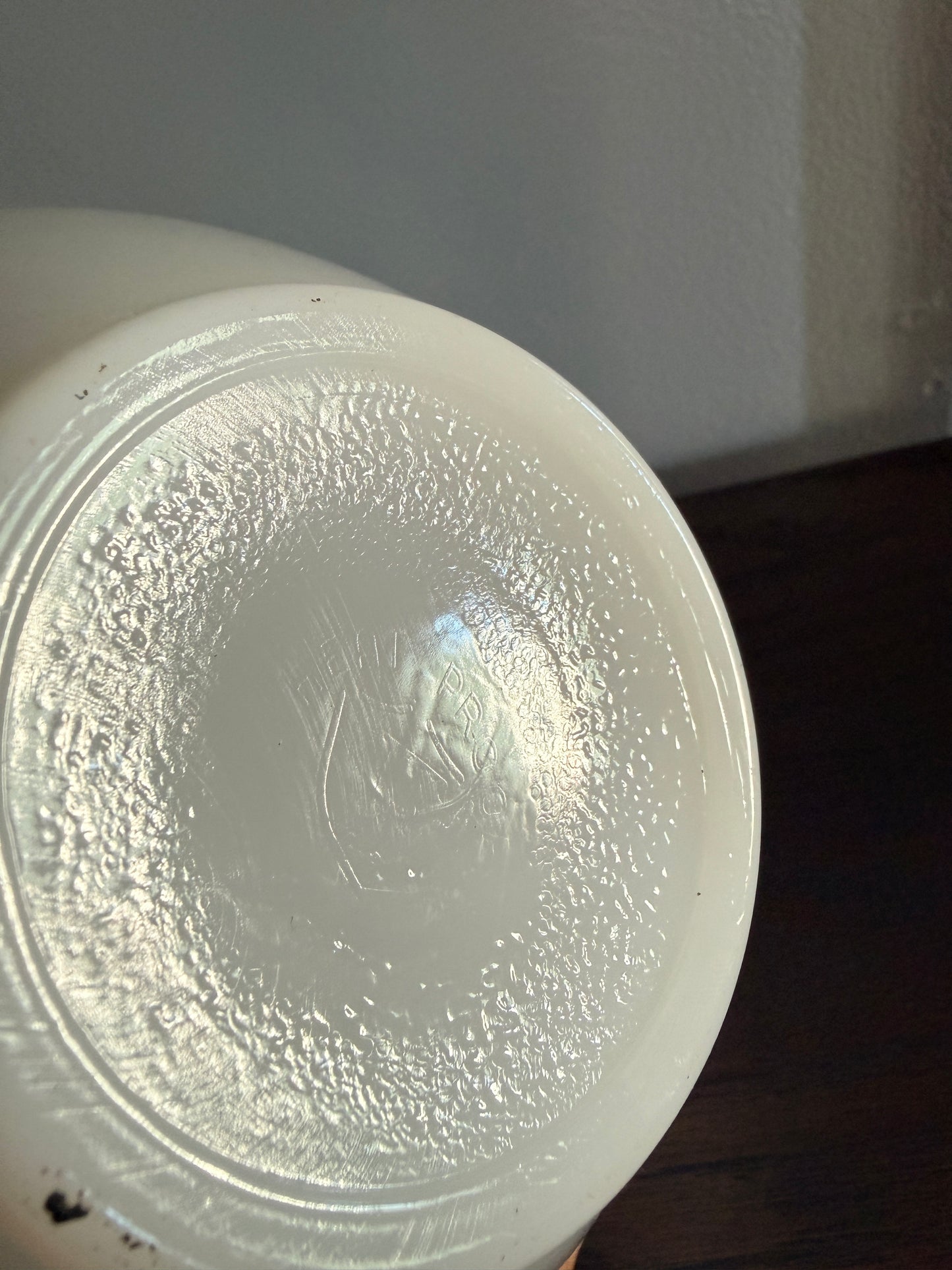 Federal Glass Blue Rose Lidded Mixing Bowl