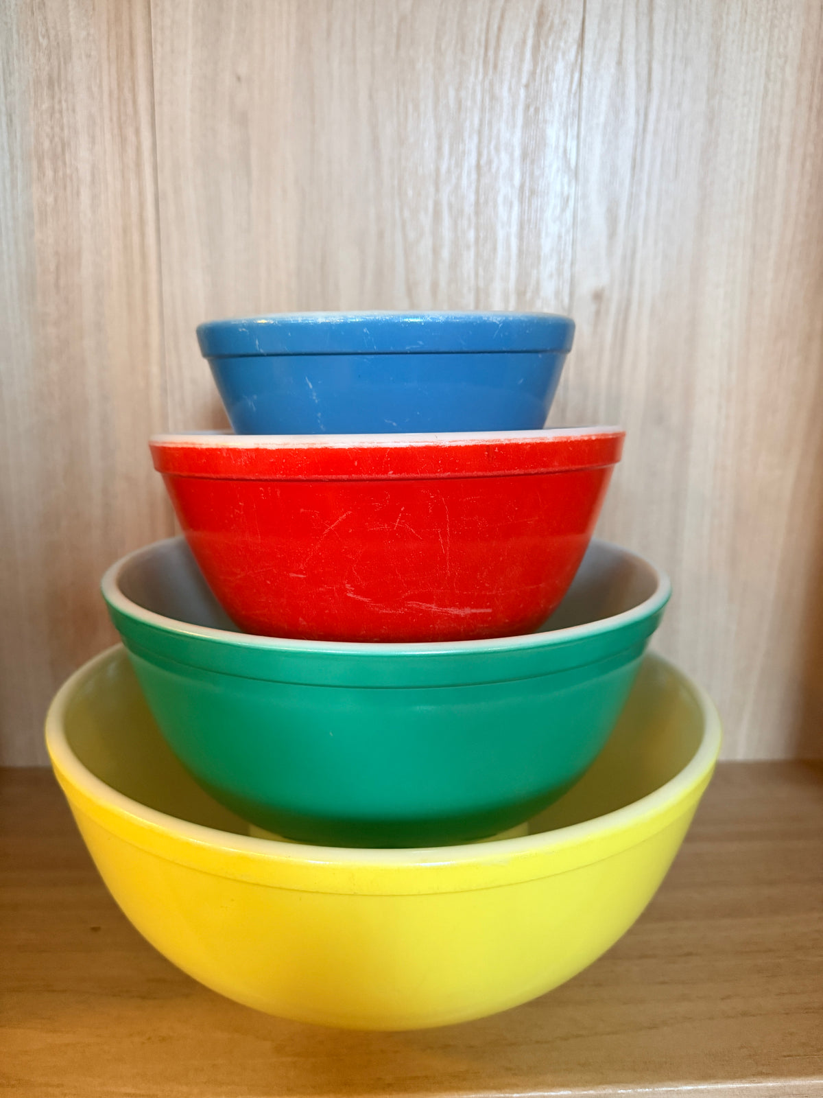 PYREX Primary Colors Nesting Mixing Bowls