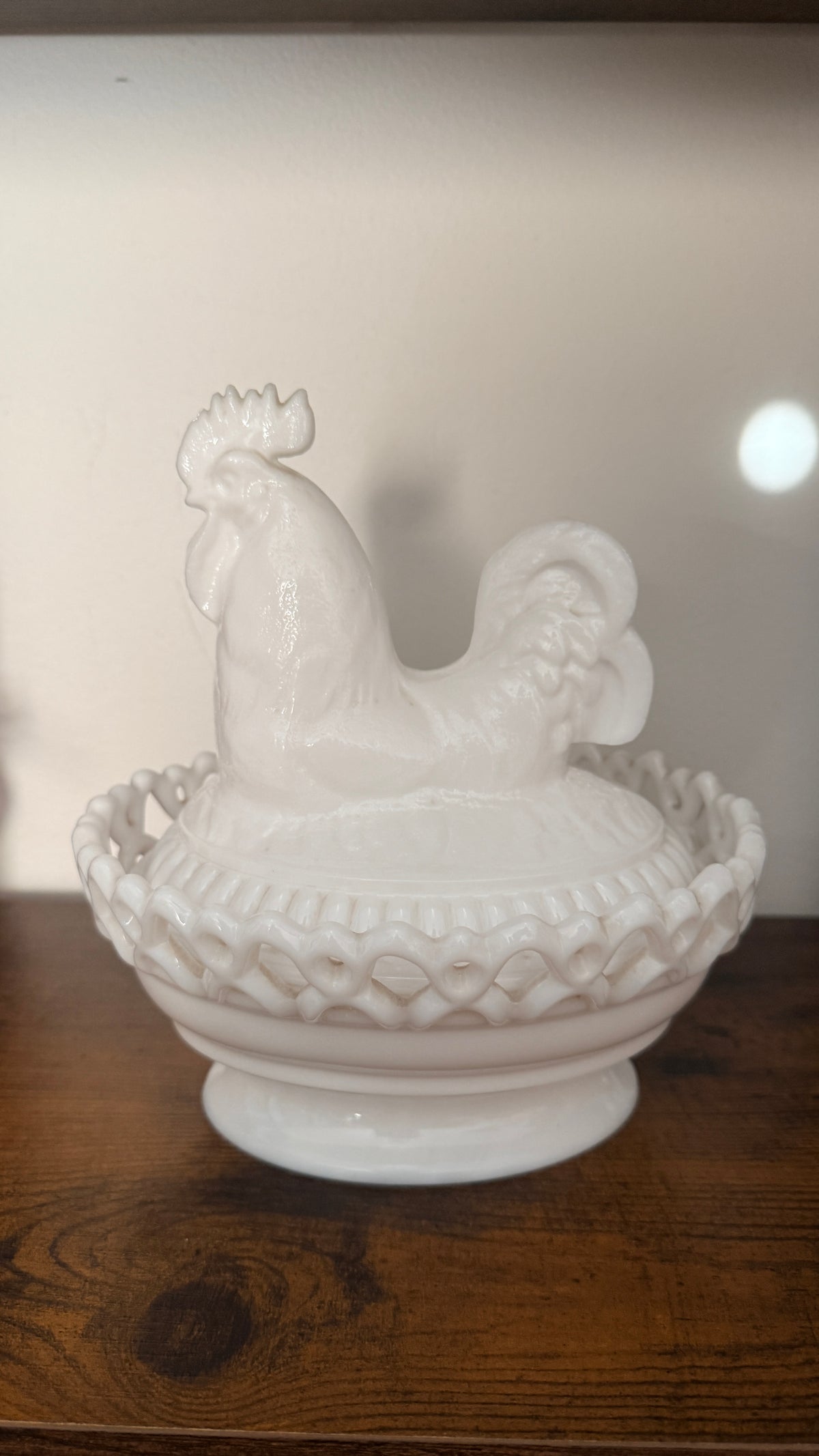 Imperial Glass Rooster on the Nest