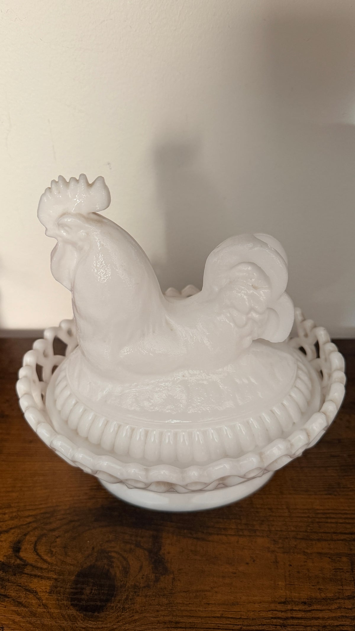 Imperial Glass Rooster on the Nest
