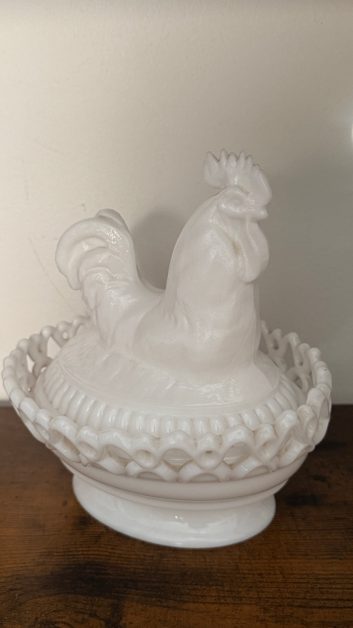 Imperial Glass Rooster on the Nest